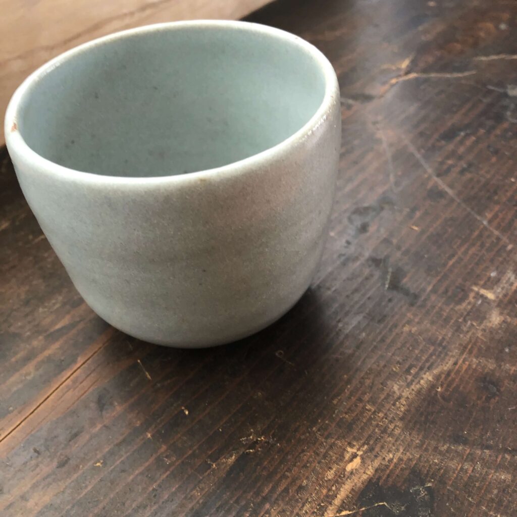 A white tea cup